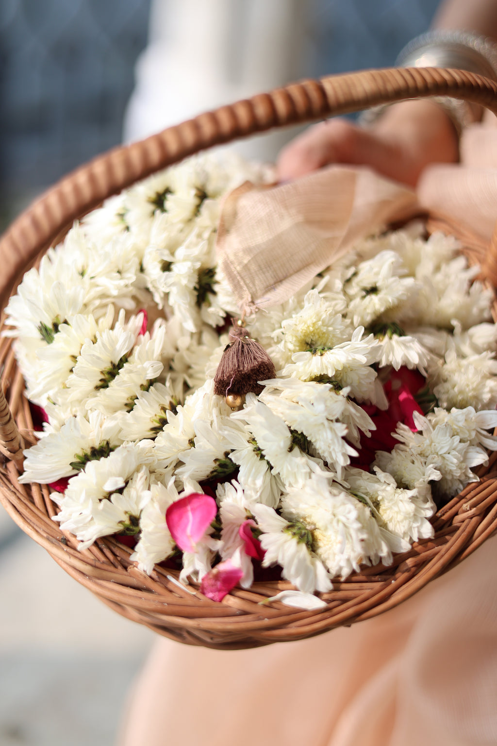 Sitaara | Tan Brown Ombre Embroidered Kota Silk Saree