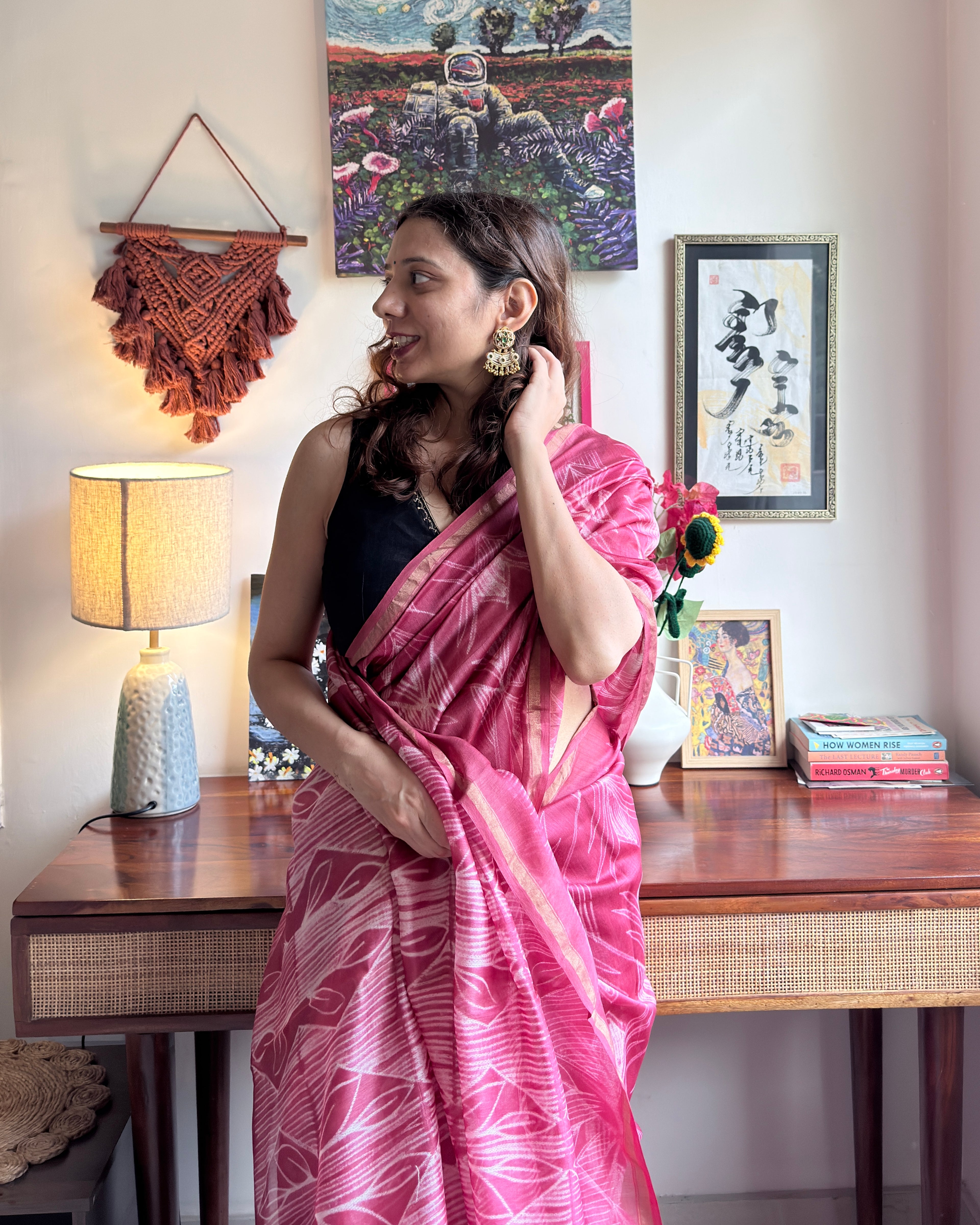 Kulfi | Shibori Chanderi Saree