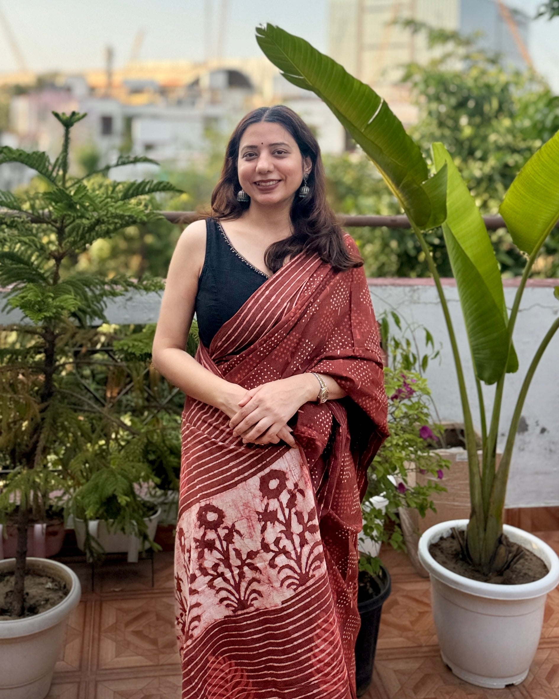 Matki | Hand-blocked Cotton Saree