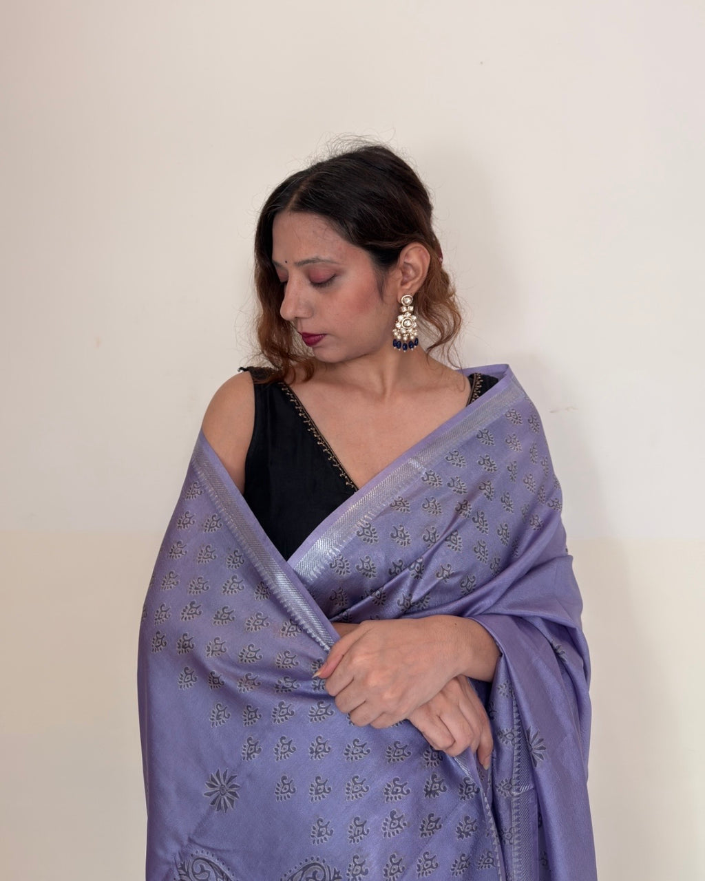 Jalsa | Lavender Banana Silk Saree