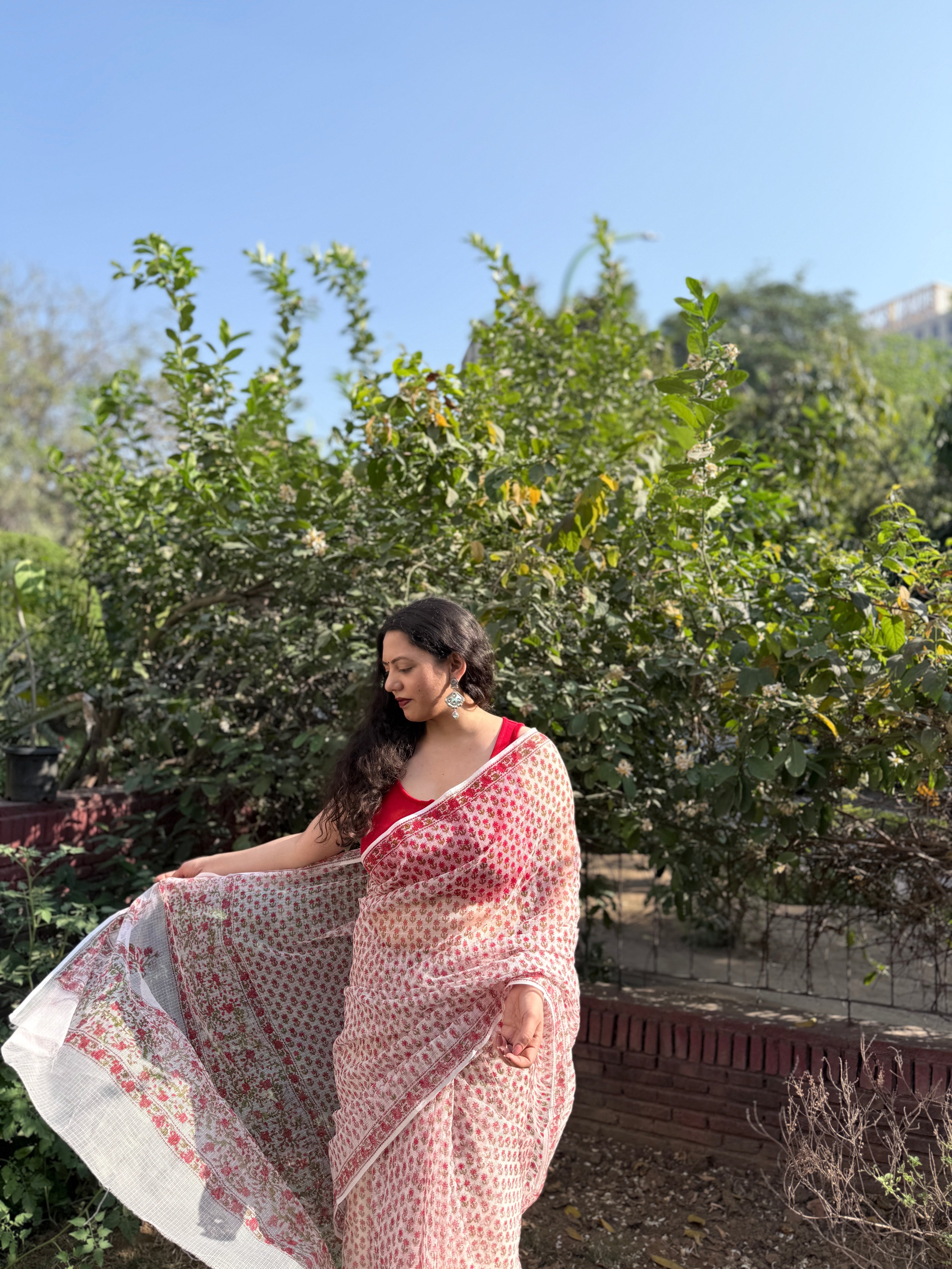 Phool | Printed Kota Doria Saree