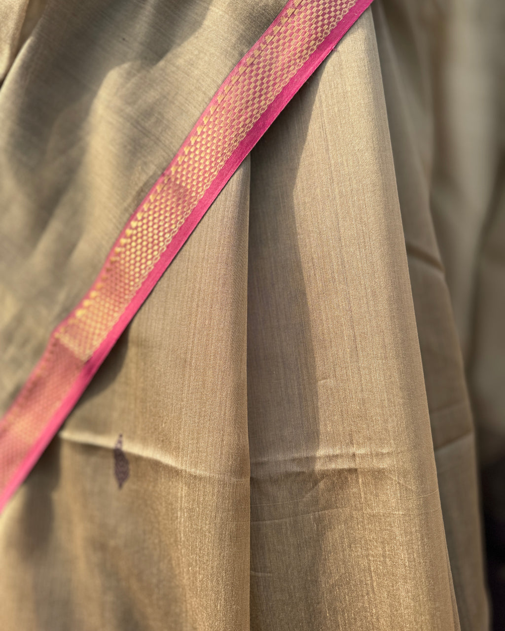 Bedmi | Brown Maheshwari Saree