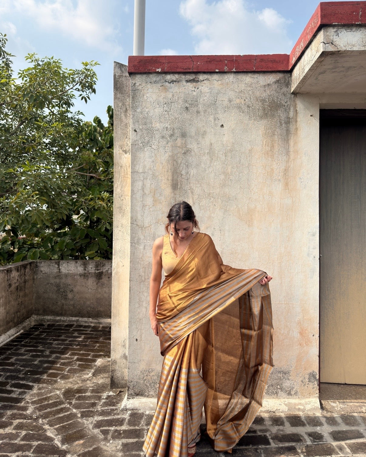 Rekha | Chanderi Tissue Saree