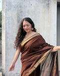 Kashish | Cocoa Maheshwari Cotton Saree