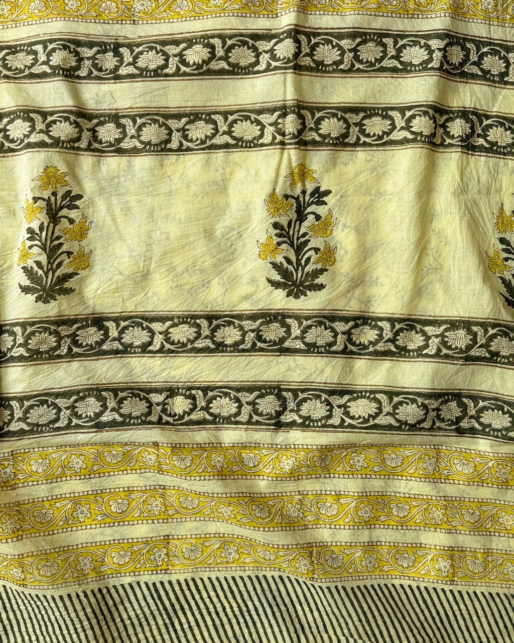 Dopahari | Hand Block Printed Cotton Saree
