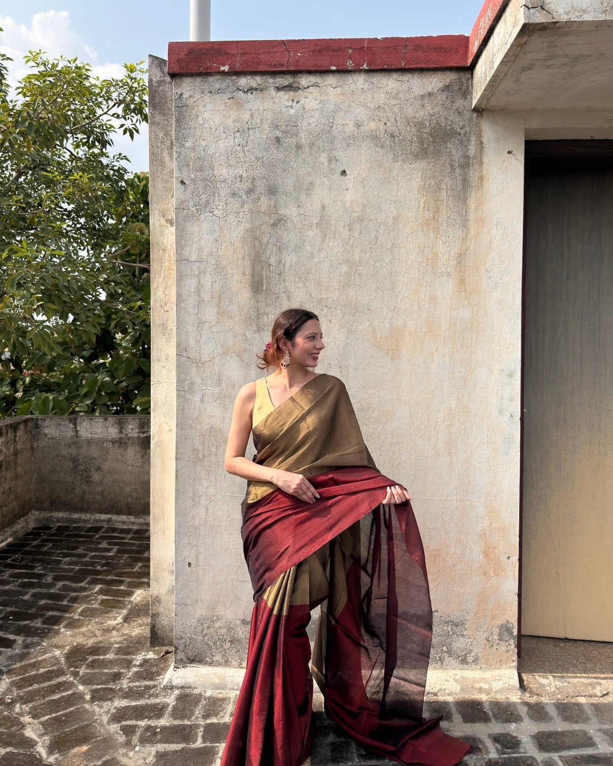 Bela | Chanderi Tissue Saree