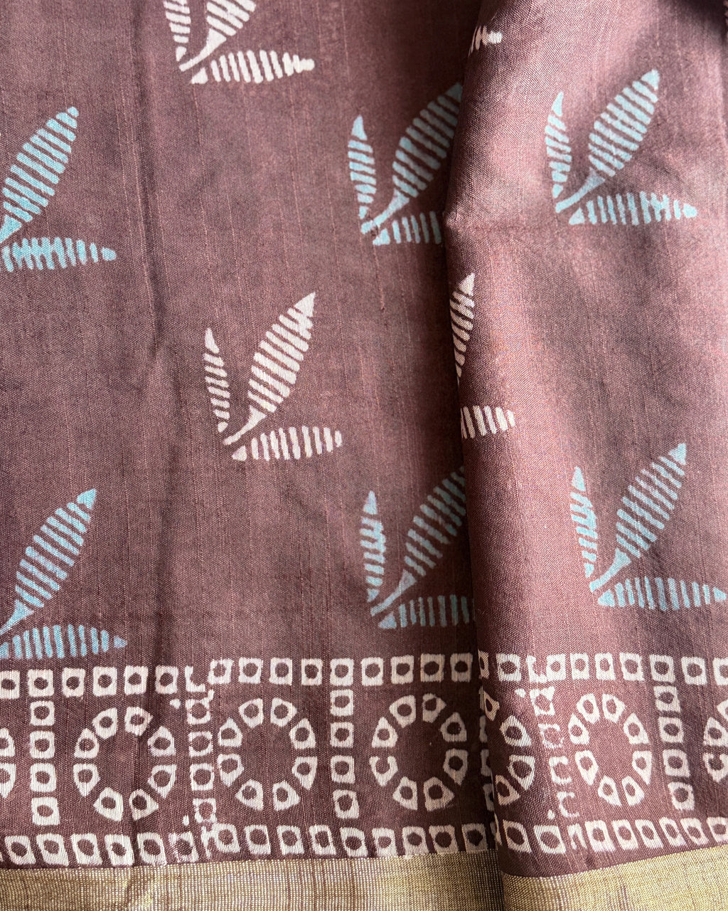 Manjari | Hand Block Printed Cotton Saree