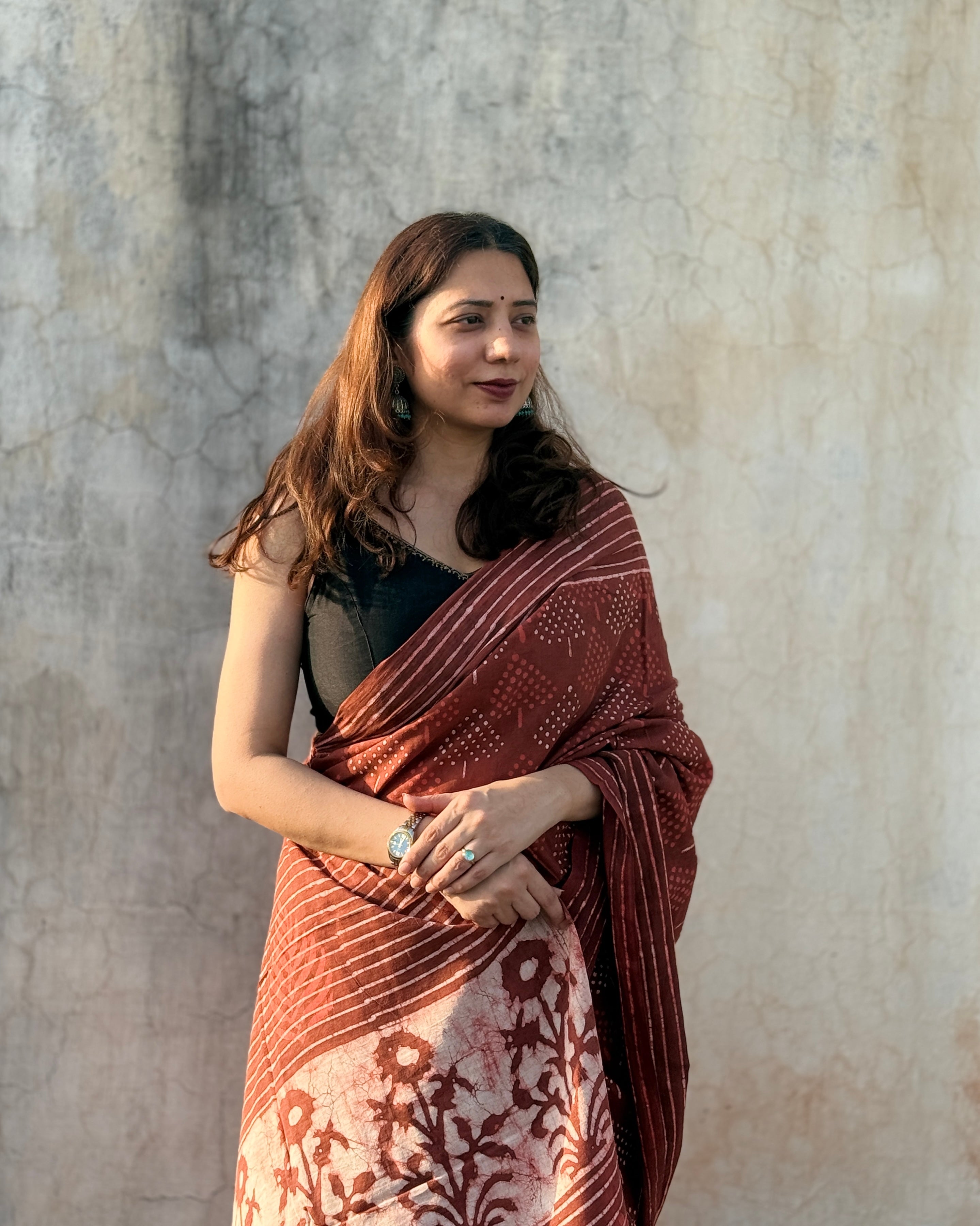 Matki | Hand-blocked Cotton Saree