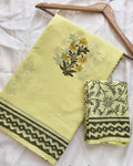 Dopahari | Hand Block Printed Cotton Saree
