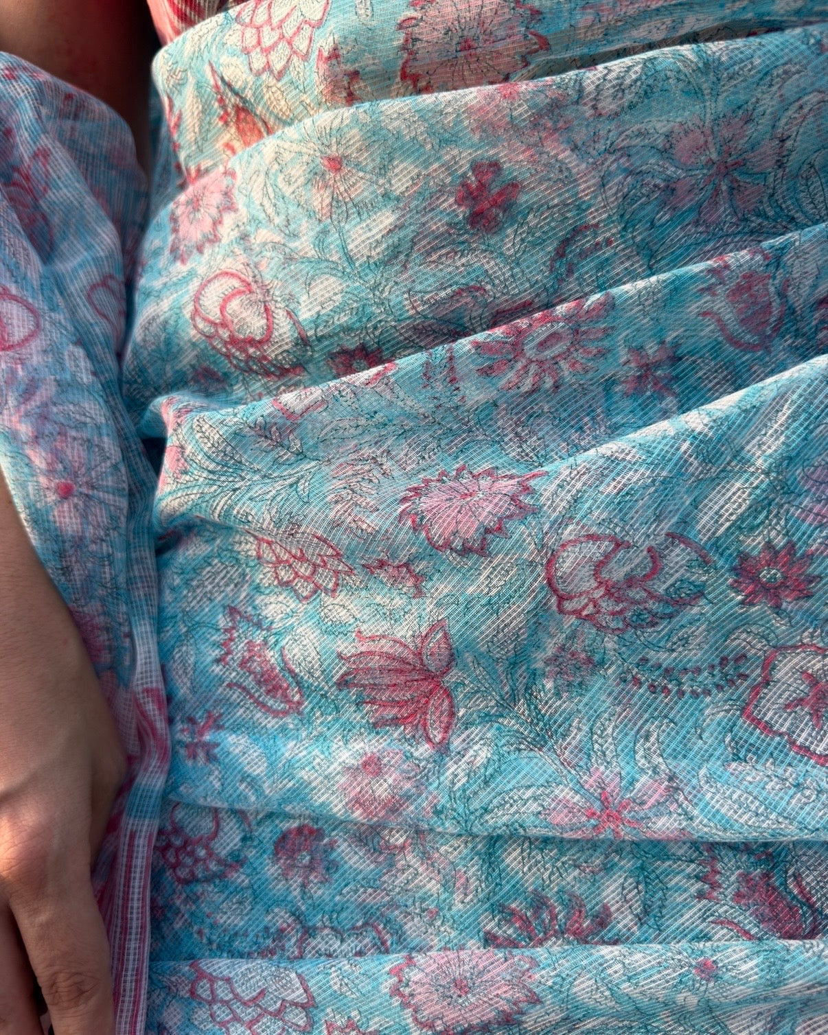 Nimki | Printed Kota Doria Saree (without blouse piece)