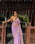 Lily | Purple Maheshwari Saree
