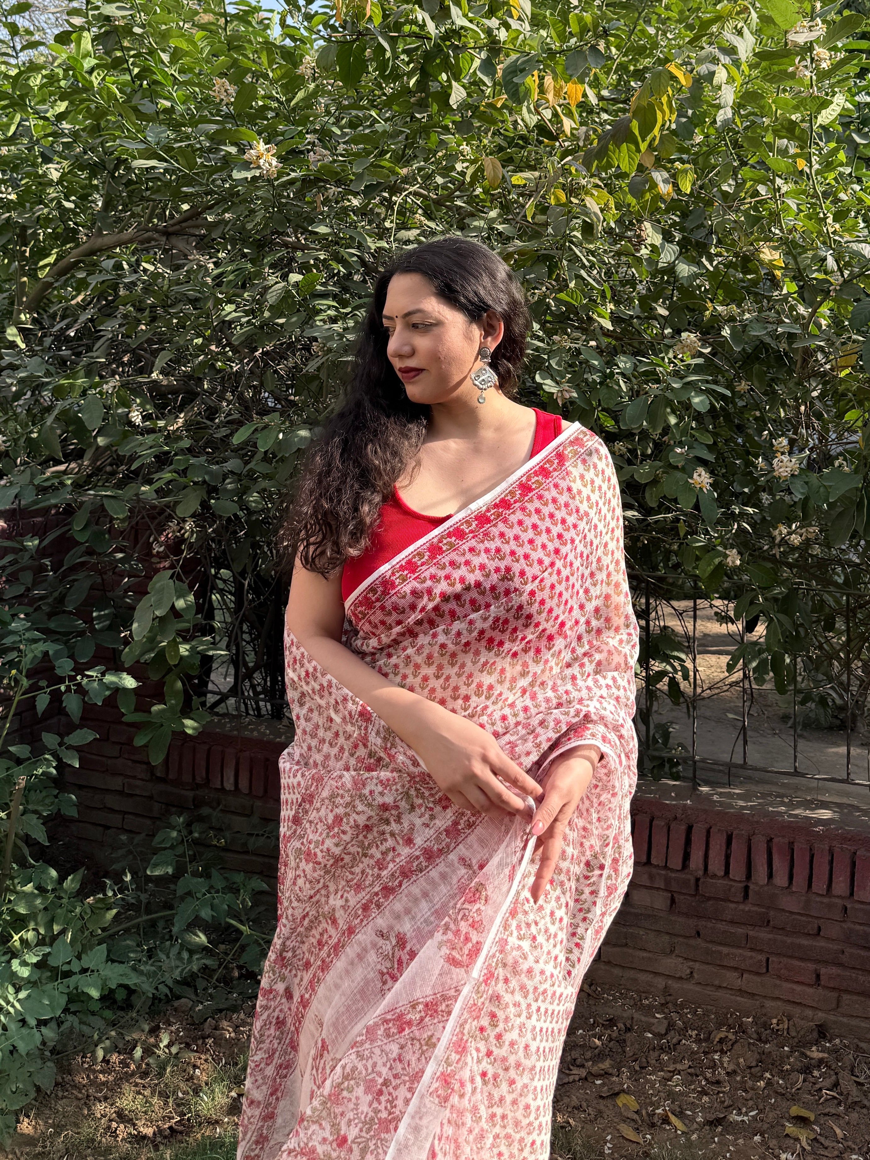 Phool | Printed Kota Doria Saree