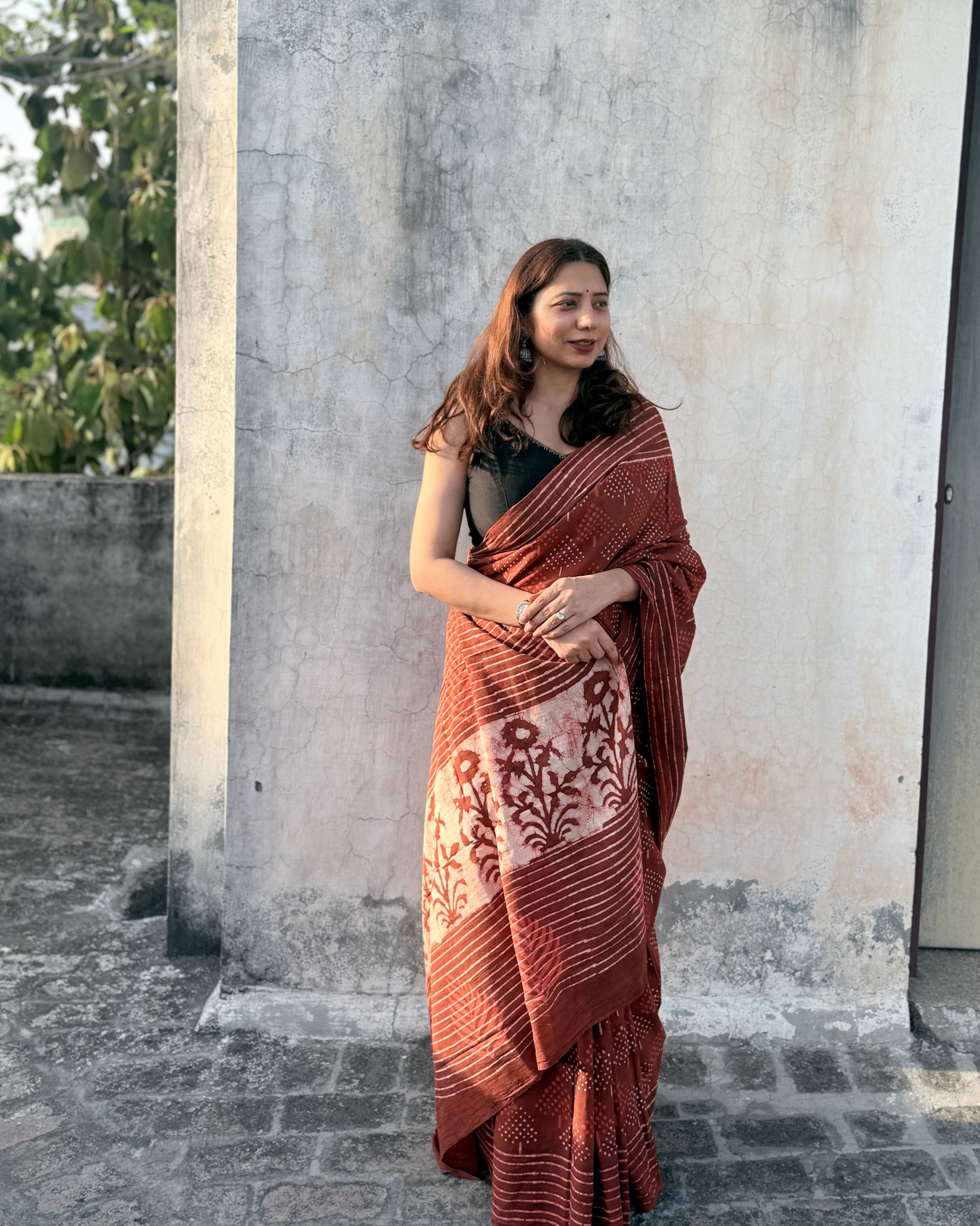 Matki | Hand-blocked Cotton Saree