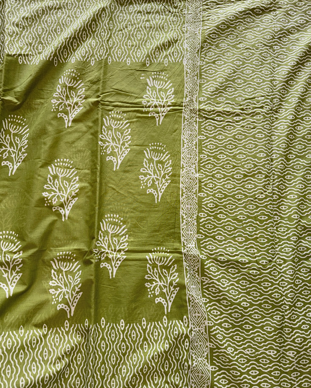 Kajri | Hand Block Printed Cotton Saree