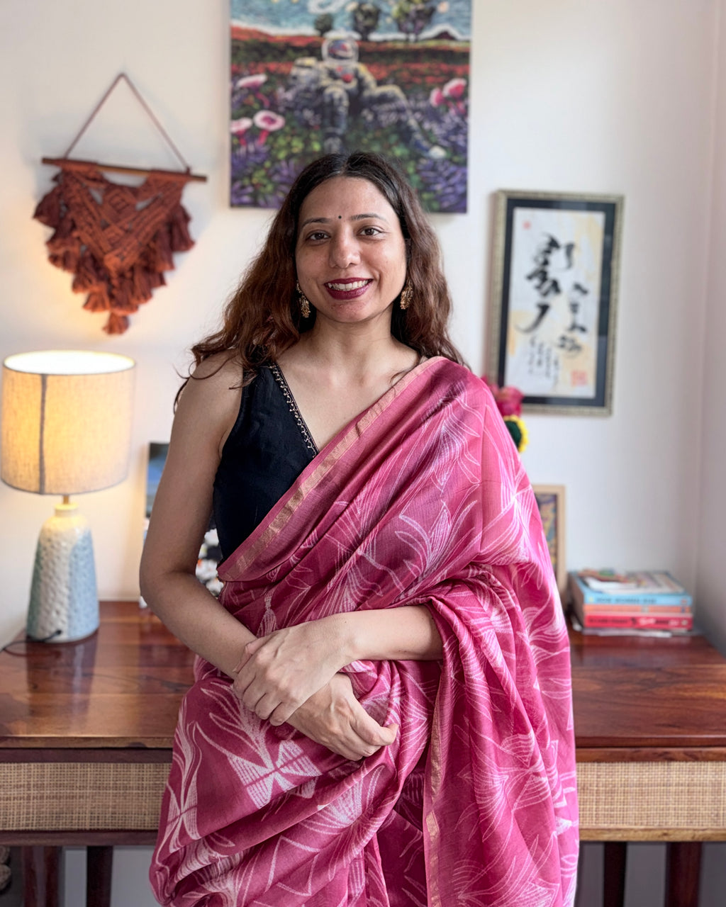 Kulfi | Shibori Chanderi Saree