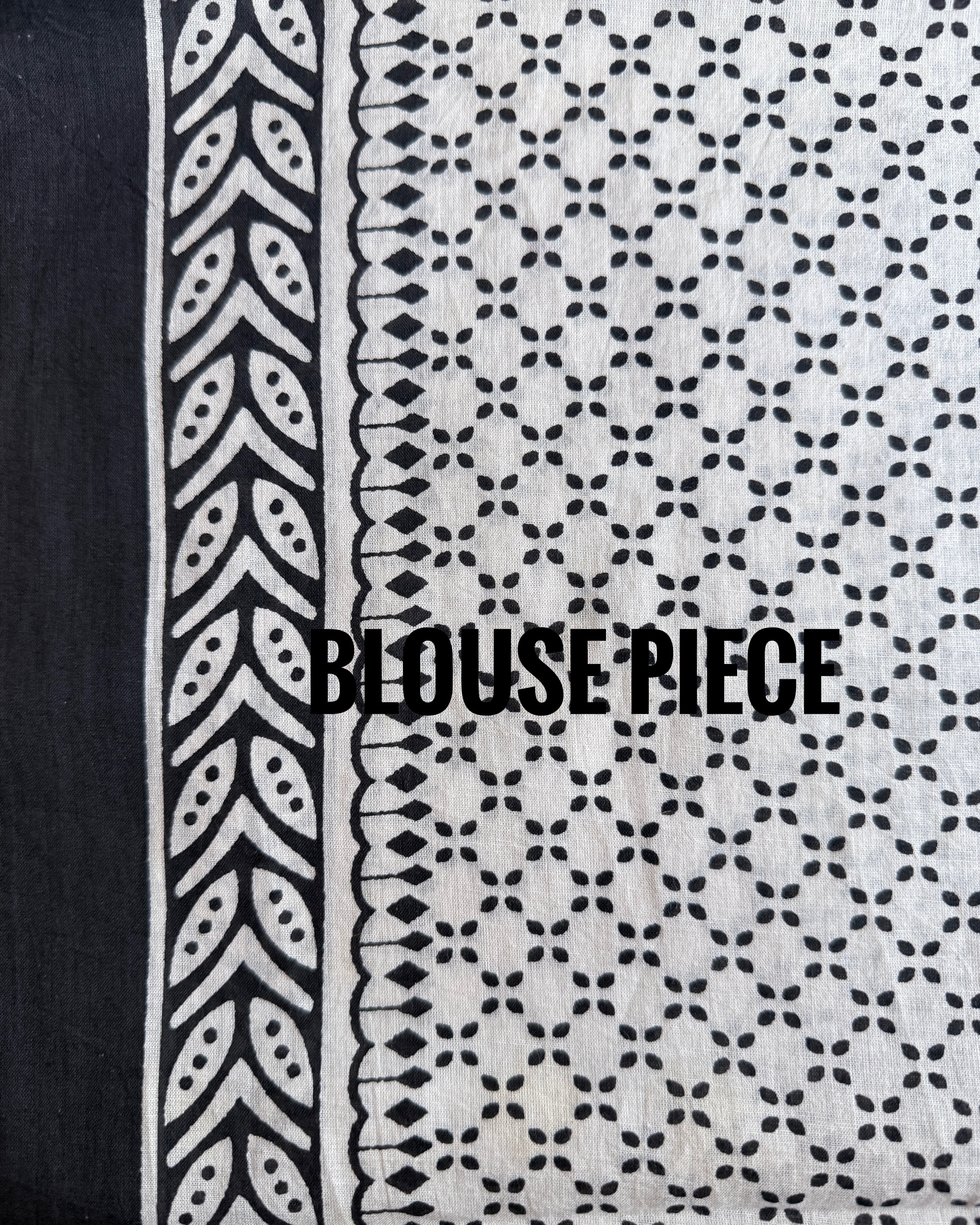 Nilambari | Hand-blocked Cotton Saree