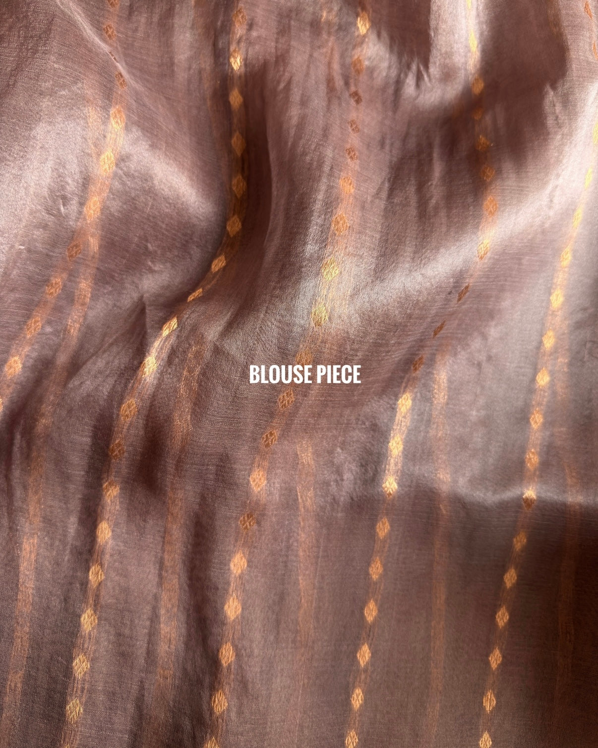 Naina | Brown Handloom Banarasi Kora Silk Saree