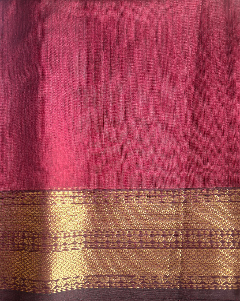 Raas | Maroon Maheshwari Saree