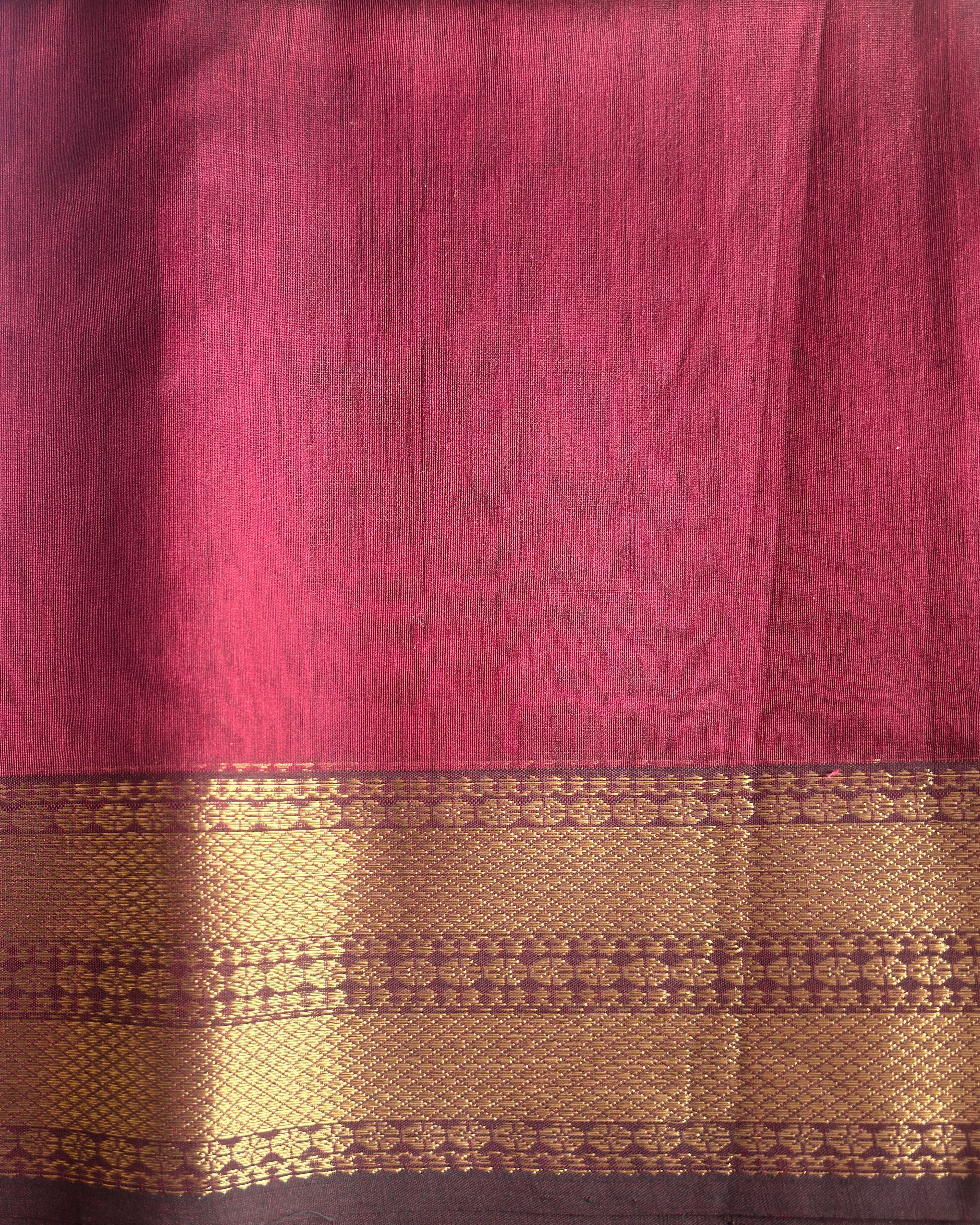 Raas | Maroon Maheshwari Saree