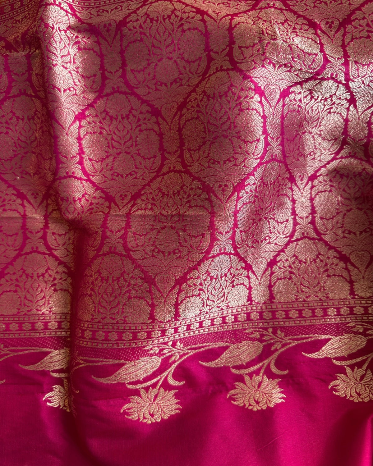 Sajni | Yellow Handloom Banarasi Katan Silk Saree