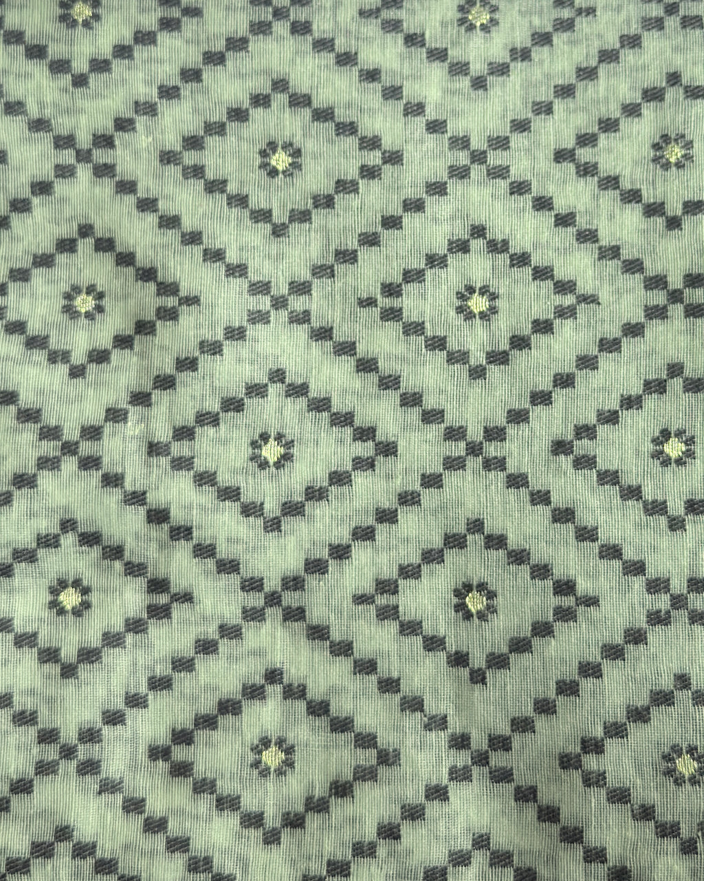 Itr | Sage Green Jamdani Saree
