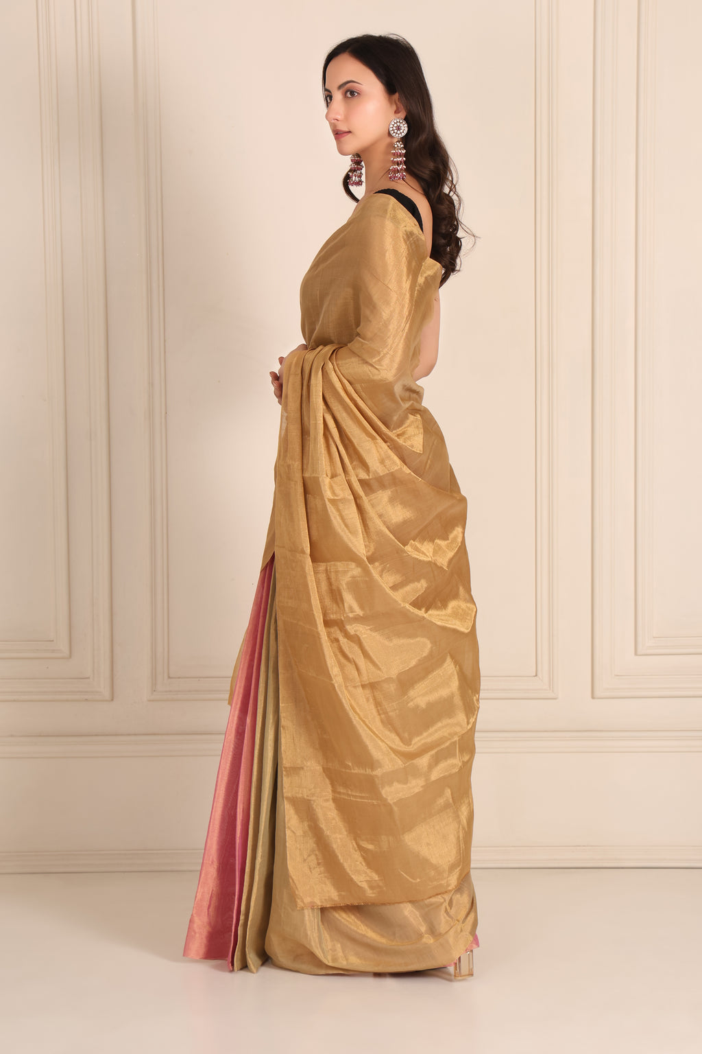 Pista | Chanderi Tissue Saree