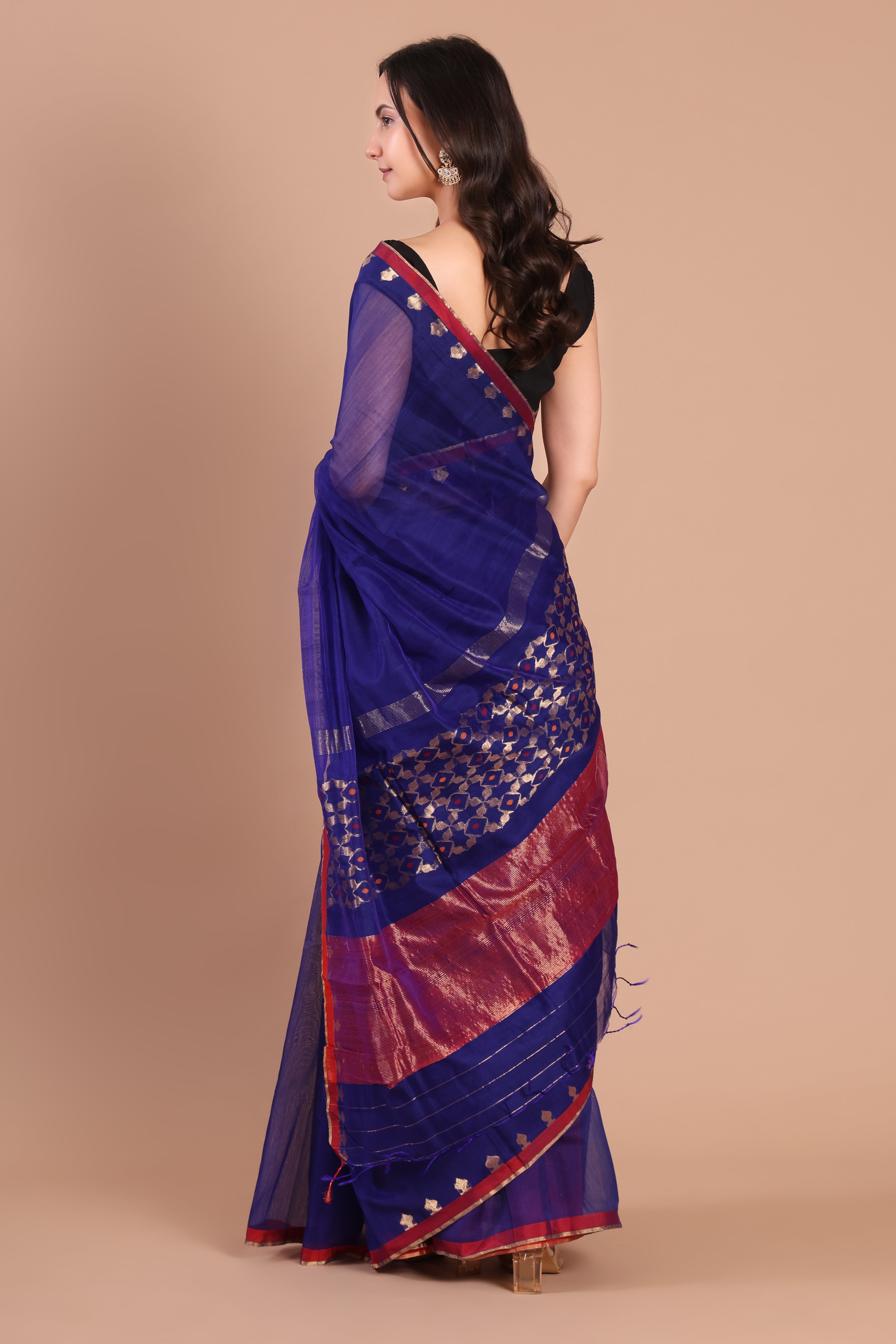 Chanderi silk saree raatrani