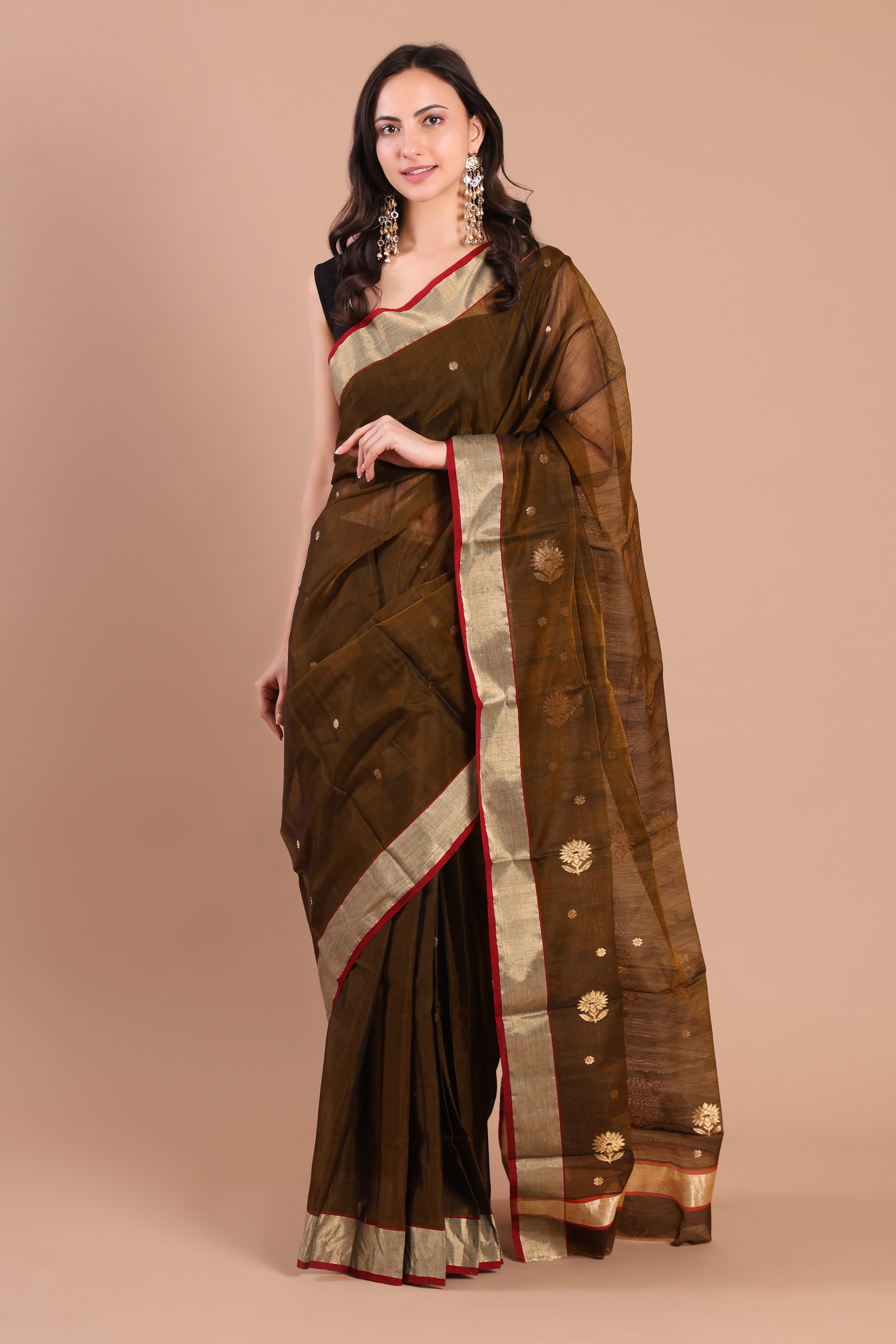 Raat rani chanderi saree