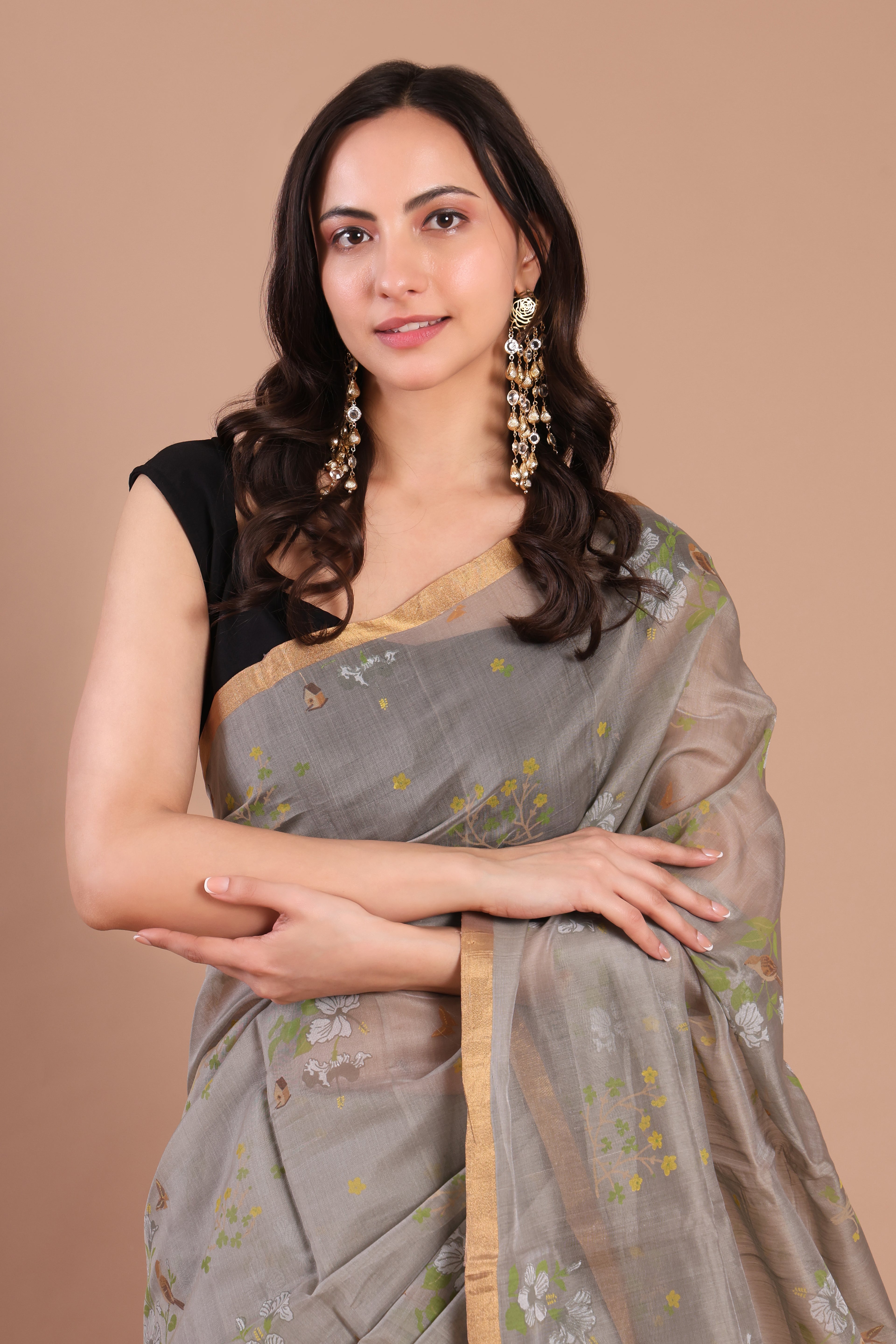Raatrani chanderi silk saree