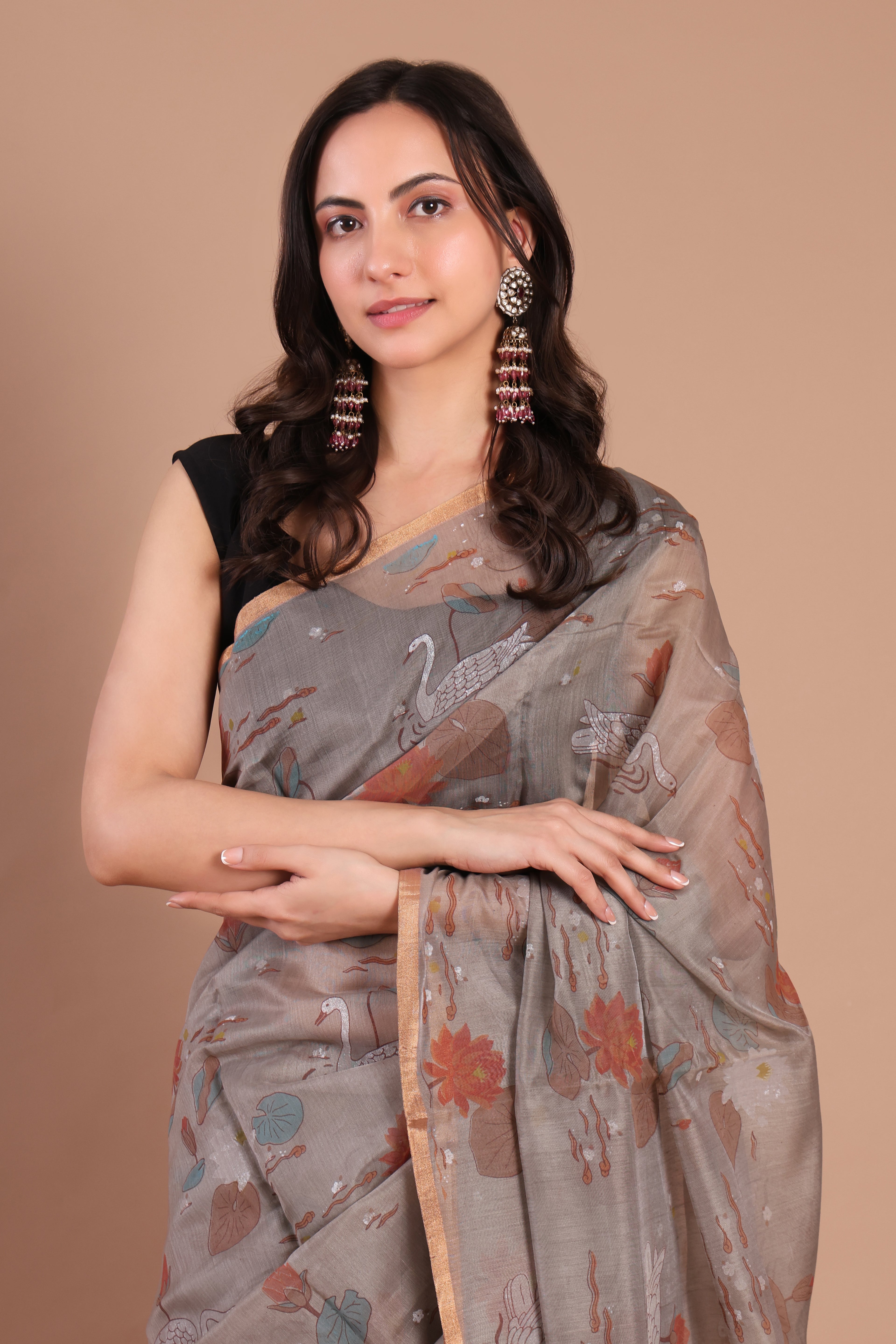 Chanderi silk saree 