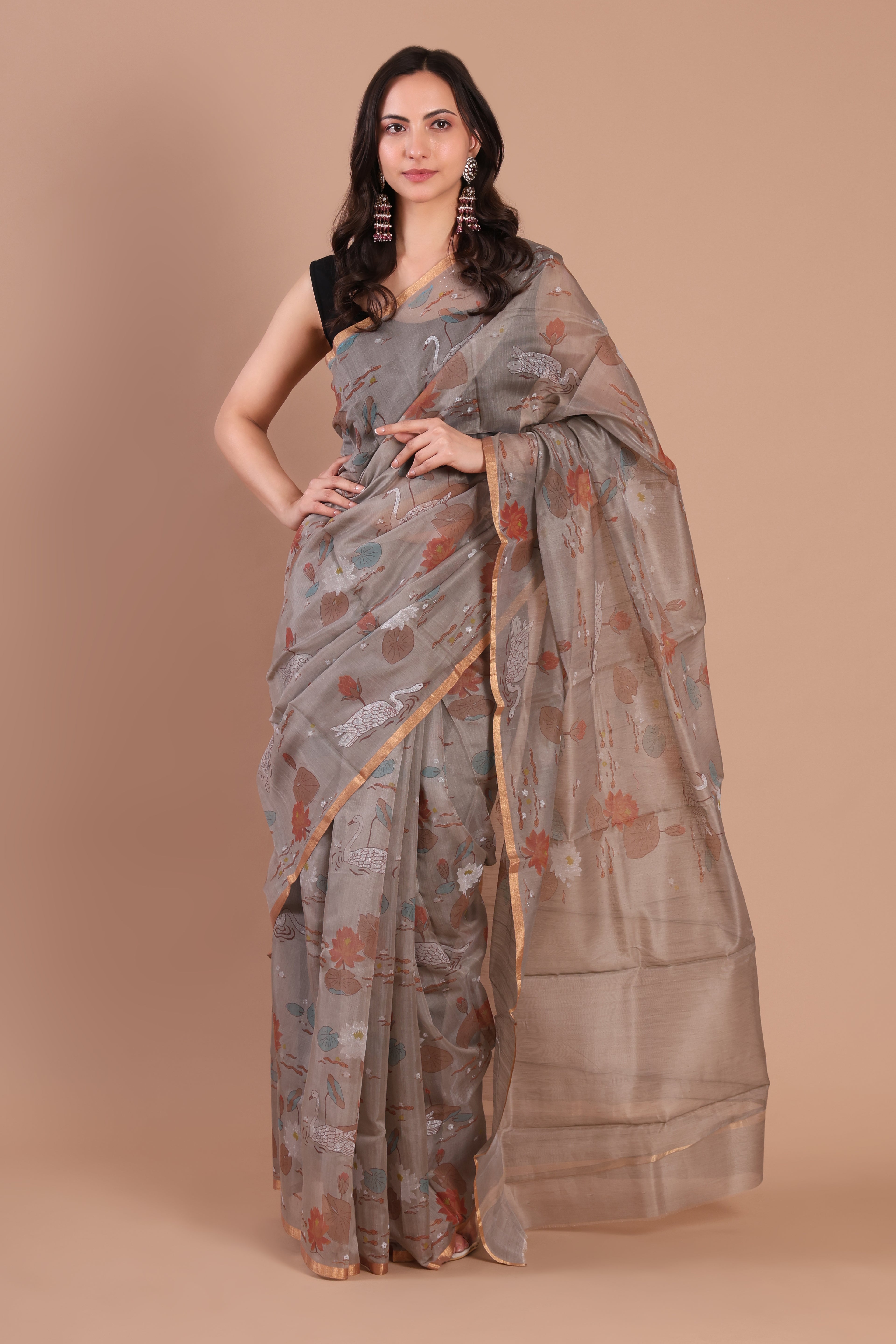 Raat Ranii Chanderi Silk Saree