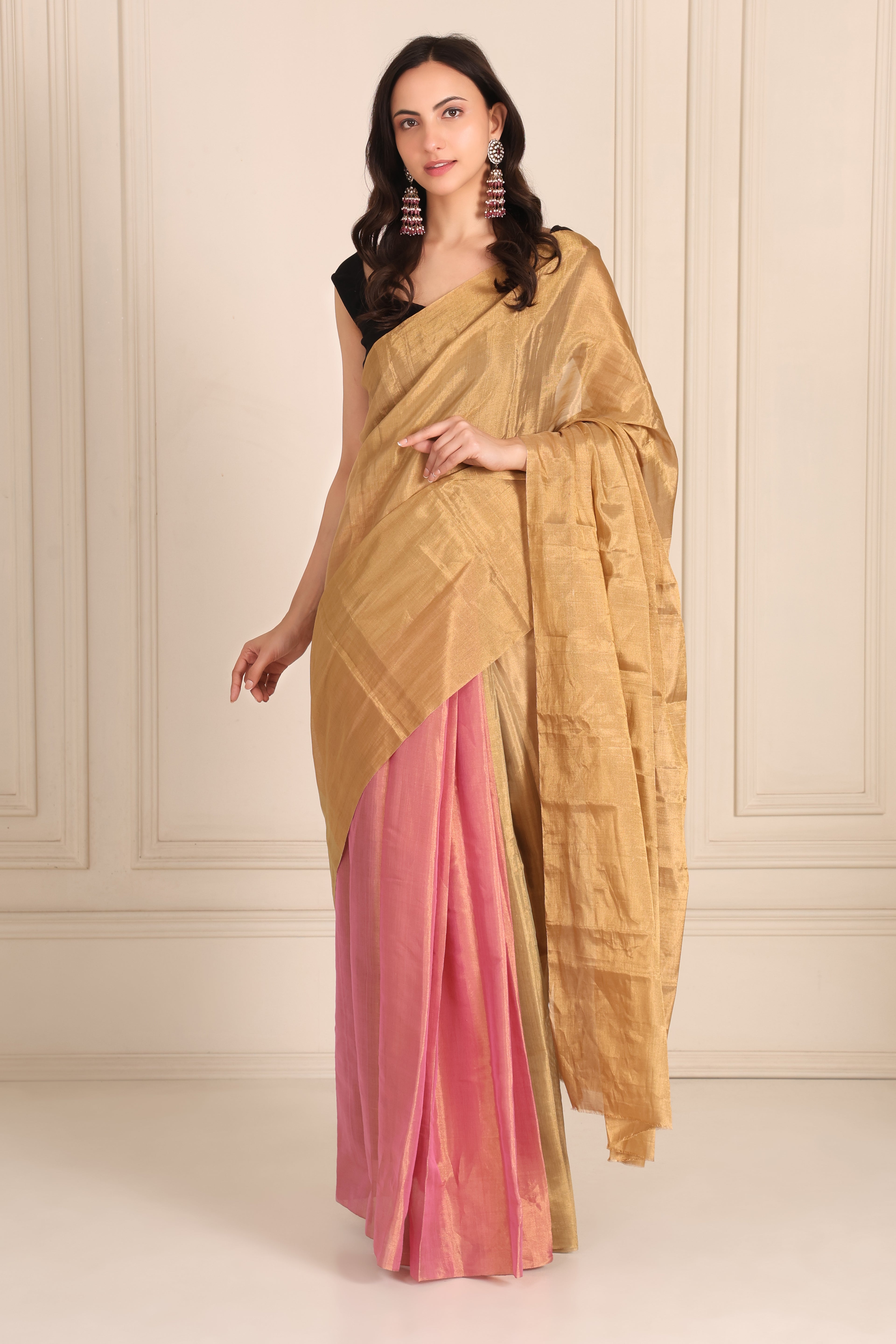 Raat rani chanderi silk saree