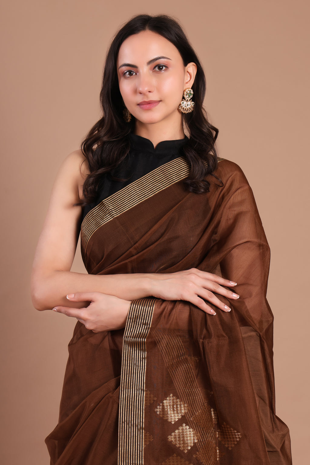 Raat rani Chanderi silk saree
